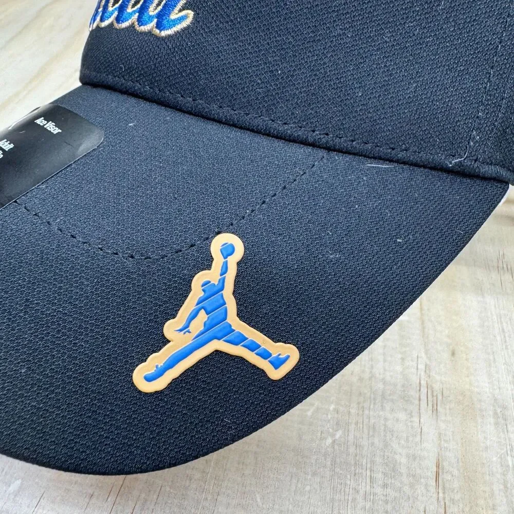 NEW UCLA Bruins Jordan Brand Ace Visor Black Authentic Team Issue Sz M/L